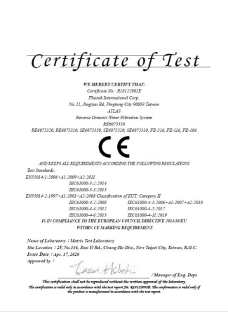 Chứng nhận sản phẩm fulxtek
