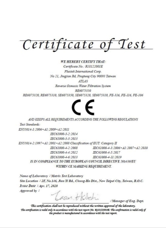 Chứng nhận sản phẩm fulxtek
