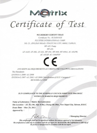 Chứng nhận sản phẩm fulxtek