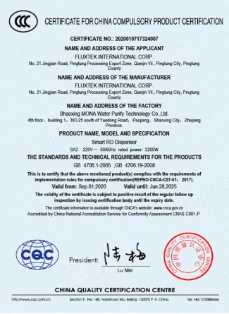 Chứng nhận sản phẩm fulxtek