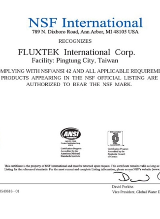 Chứng nhận sản phẩm fulxtek